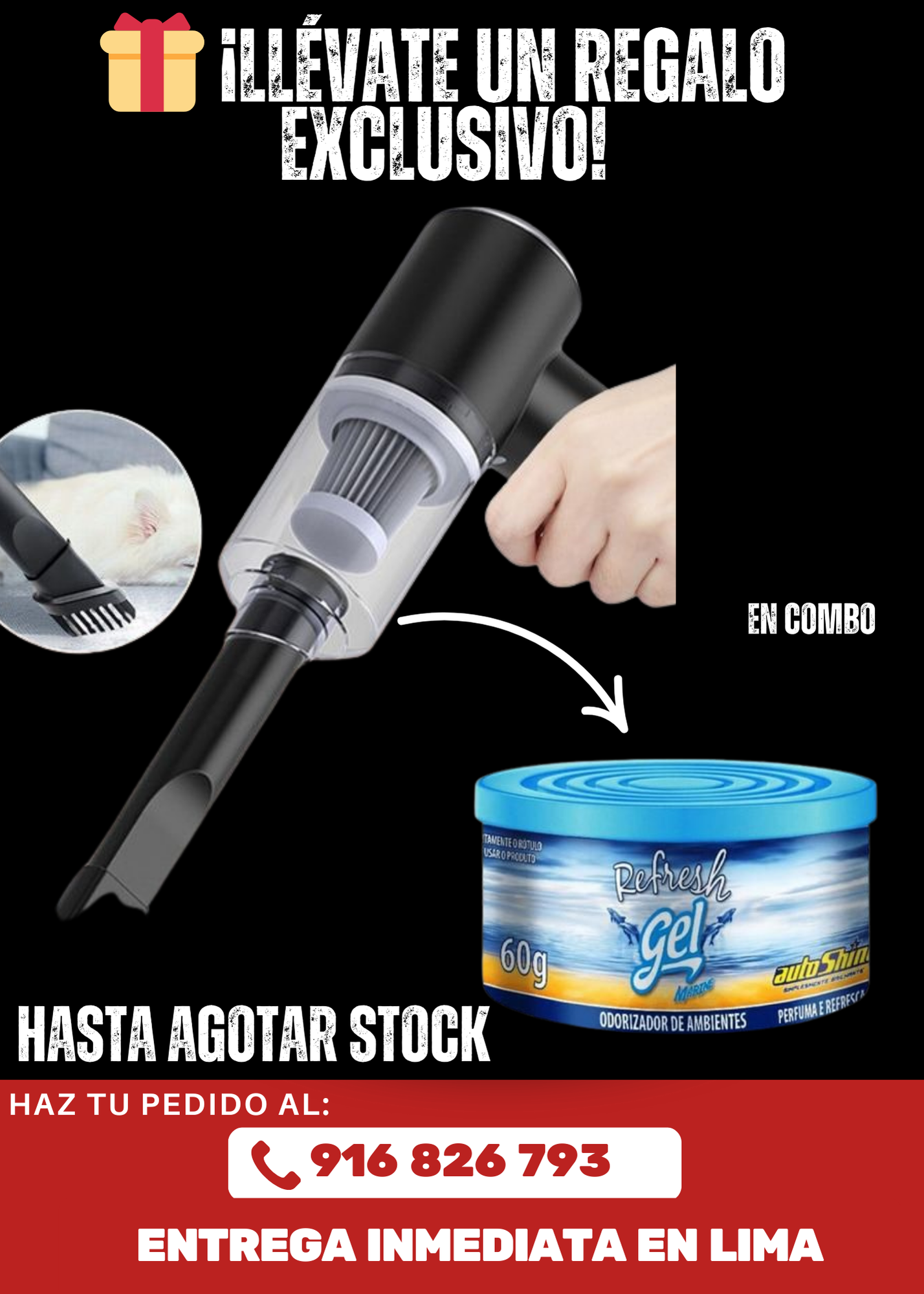 POWERCLEAN™ MINIASPIRADORA MULTIUSOS ⚡ | CARGA RAPIDA 🔋