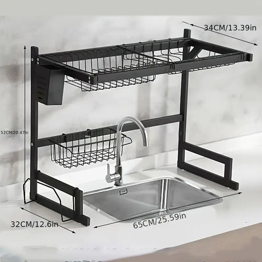 AquaRack™  Escurridor de platos  🍽️💦  | + PAÑOS IMPERMEABLES GRATIS🧽