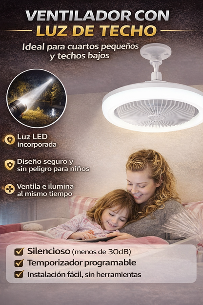 VENTYFLY LED - VENTILADO CON FOCO LED