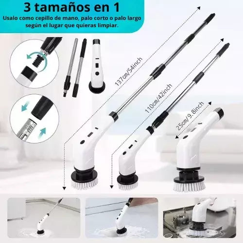 PowerClean – Cepillo eléctrico 7 en 1 para limpieza total