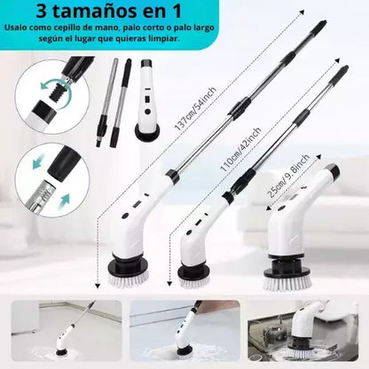 PowerClean – Cepillo eléctrico 7 en 1 para limpieza total