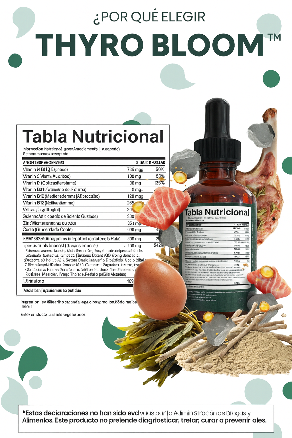 Thyro Balace - Hormona para el soporte de la  thyroides