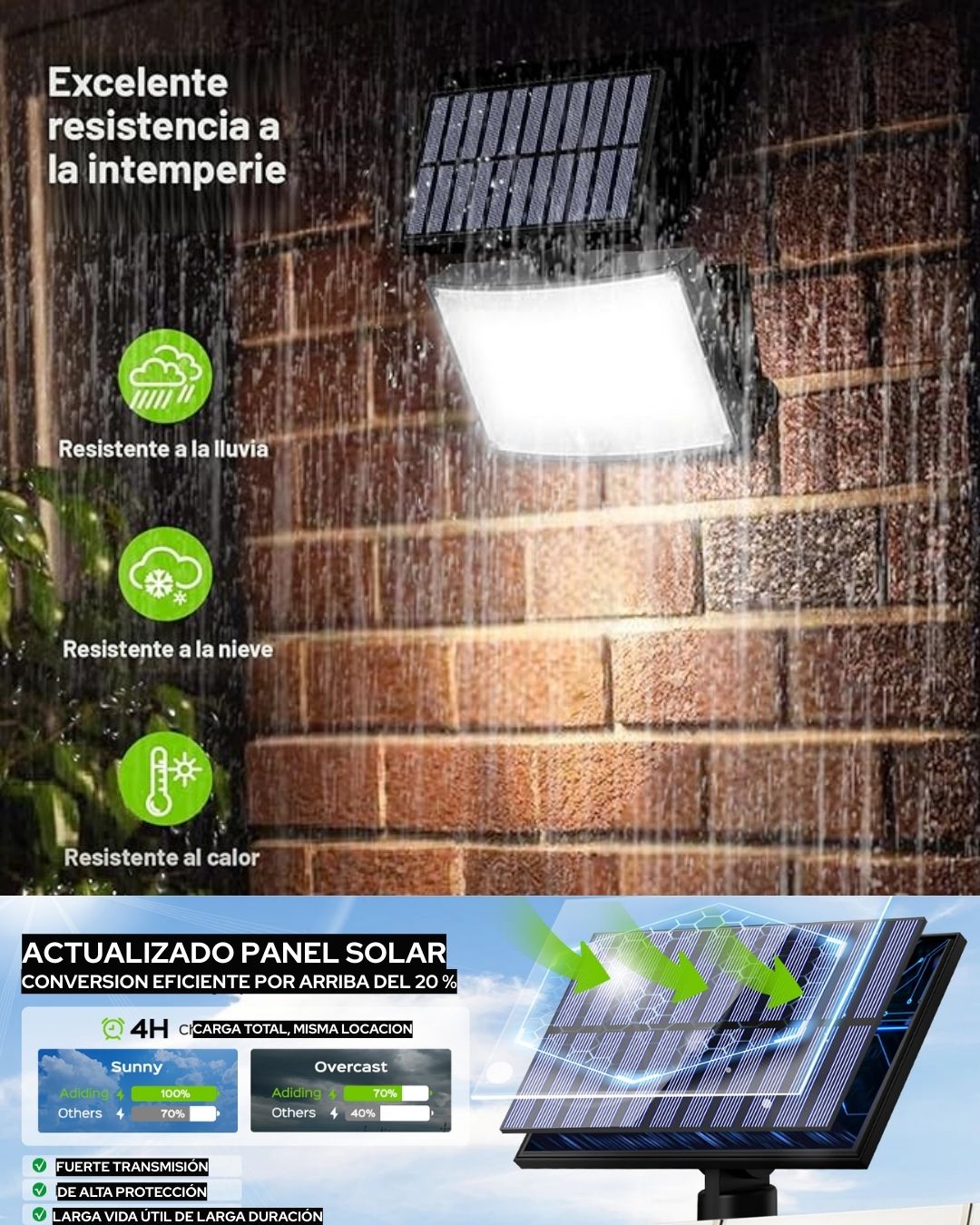 Reflector Solar 3000 - Iluminación sin cobros