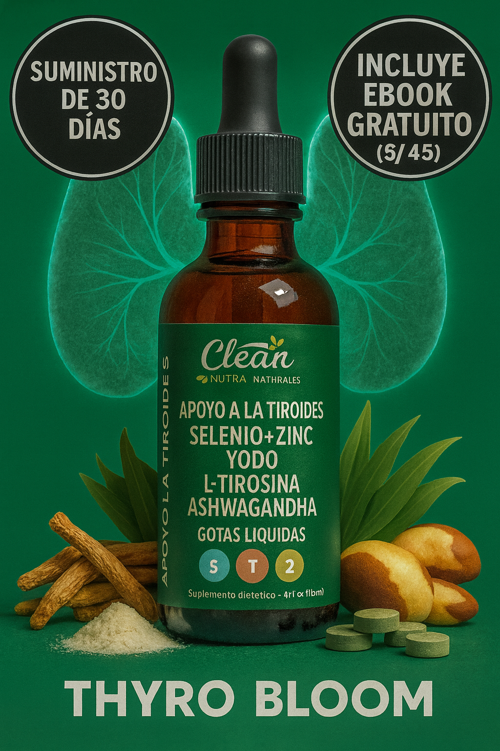 Thyro Balace - Hormona para el soporte de la  thyroides